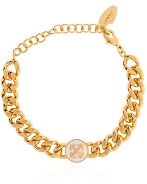 Off-White c/o Virgil Abloh Accessoires ,Geel ,Round Arrow Bracelet - Metallic