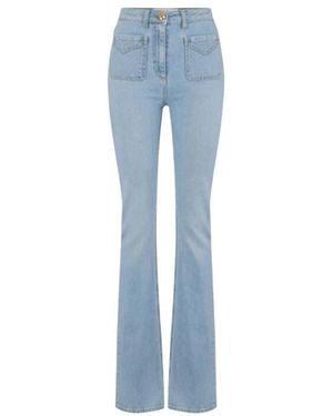 Elisabetta Franchi Boot-Cut Jeans - Blue
