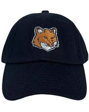 Maison Kitsuné Fox Head Cap - Blau