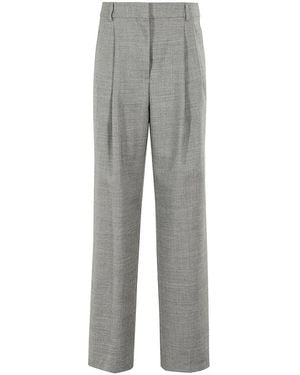 Semicouture Straight Trousers - Grey
