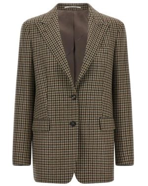 Tagliatore Jassen ,Bruin ,Katoen Bertha Blazer - Groen