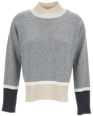Lorena Antoniazzi Rollkragenpullover - Grau