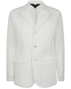 Comme des Garçons Jassen ,Wit ,Stijlvolle Damesjas