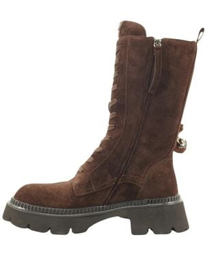 GIO+ Lace-Up Boots - Marrone