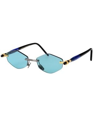 Kuboraum Stylische Sonnenbrille Mit Maske P60 - Blau