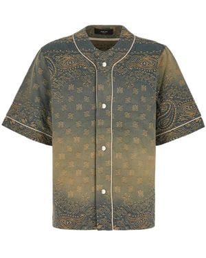 Amiri Bandana Jacquard Denim Shirt - Grün