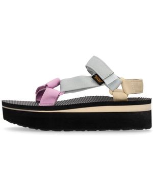 Teva Fitness ,Veelkleurig ,Polyester Flatform Universal - Zwart