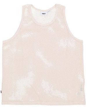 Obey Sleeveless Tops - Natural