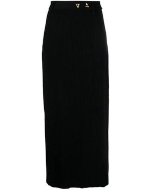 Aeron Midi Skirts - Zwart