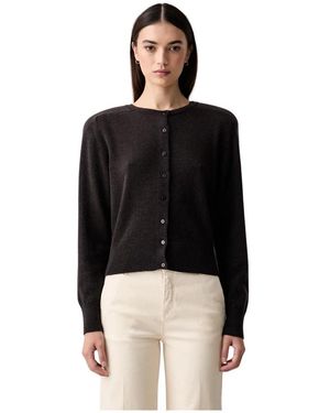 La Mania Open-Front Cardigan - Zwart
