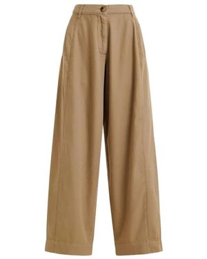 Essentiel Antwerp Joviaal Wide Leg Broek - Naturel