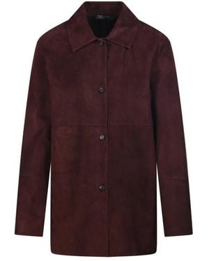 Max Mara Leather Jackets - Morado