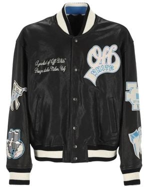 Off-White c/o Virgil Abloh Leather Jackets - Negro