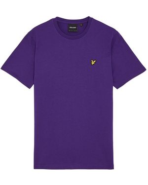 Lyle & Scott Ss T-Shirts Plain T-Shirt - Paars