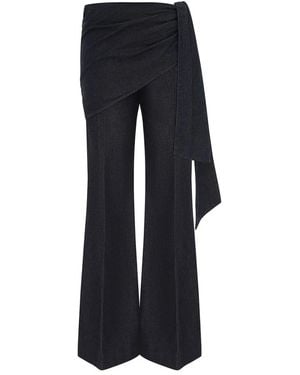 Zimmermann Valiant Draped Denim Flare - Blauw
