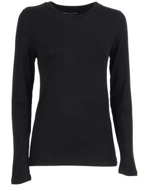 Majestic Filatures Round-Neck Knitwear - Black