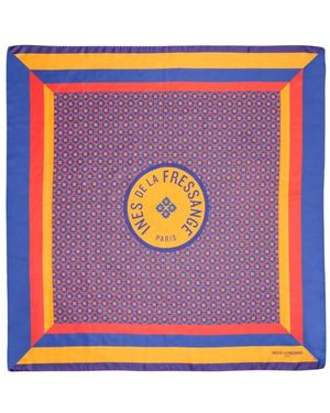 Ines De La Fressange Paris Lewis Rood Print Sjaal - Paars