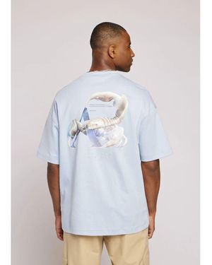 Aeden Blaues Mais-T-Shirt Für Neo-Stil - Weiß