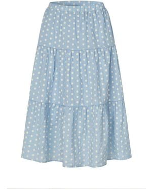 Lolly's Laundry Maxi Rok - Blauw