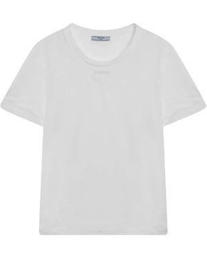 Prada Cotton Jersey T-Shirt - Wit
