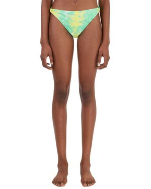 Ganni Badmode ,Groen ,Bikini Slips Met Print