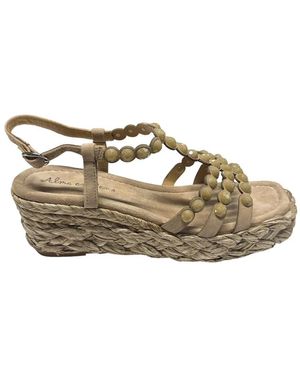 Alma En Pena. Wedges - Metallic