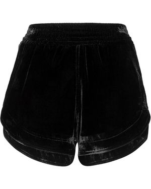 Philipp Plein Velvet Hot Pants - Zwart
