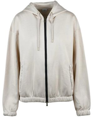 Eleventy Full Zip Hooded Sweatshirt - Grijs