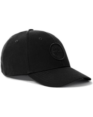 Stone Island Baseball Cap Mit Kompass-Stickerei - Schwarz