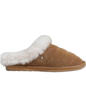 EMU Mayberry Suede Quilted Slipper - Bruin
