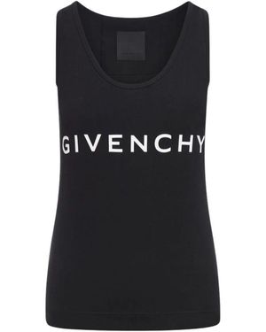 Givenchy Sleeveless Tops - Black