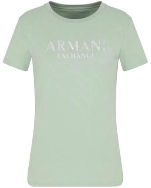 ARMANI EXCHANGE T-Shirts - Green