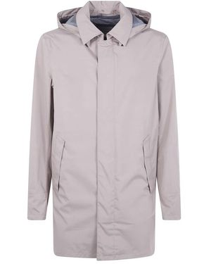 Herno Jassen ,Grijs ,Polyester Singlebreasted Carcoat Fuctional