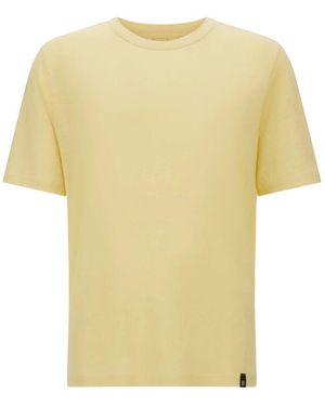 BOGGI T-Shirt Aus Stretch-Leinen-Jersey - Gelb