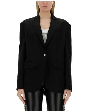 Moschino Einknopf-Blazer - Schwarz