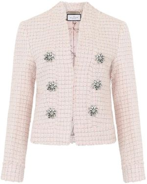 Philipp Plein Tweed Jackets - Natural