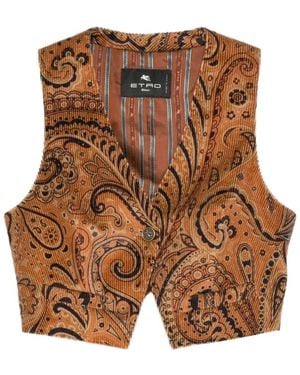 Etro Vests - Brown