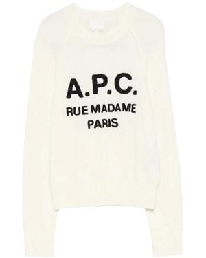 A.P.C. Round-Neck Knitwear - Blanco