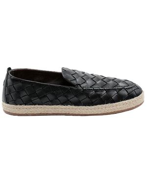 Henderson Schwarze Geflochtene Lederschuhe