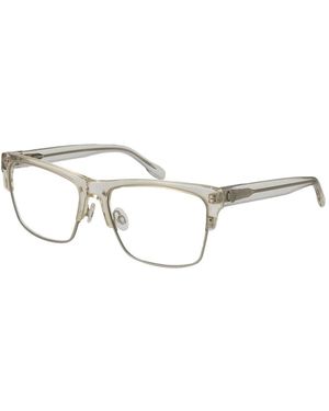 Spy Accessoires ,Grijs ,Leer Transparante Plastic Brillen - Metallic