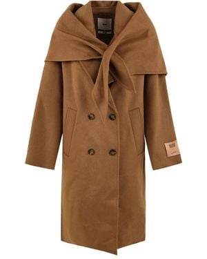 SOLOTRE Double-Breasted Coats - Marrón