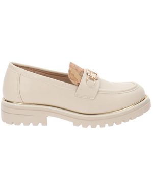 Alviero Martini 1A Classe Damen Loafers Aus Kunstleder - Weiß
