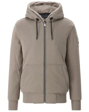 Moose Knuckles Hoodies & Sweatvesten ,Bruin ,Zip-Throughs - Grijs