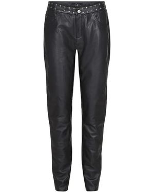 Btfcph Broeken ,Zwart ,Leer Leren Broek Skins 10853 - Grijs