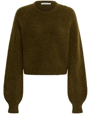 Gestuz Truien & Vesten ,Groen ,Trui Met Ronde Hals