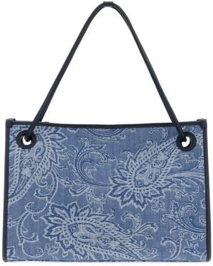 Etro Tote Bags - Blue