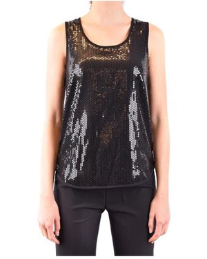 P.A.R.O.S.H. Sleeveless Tops - Black