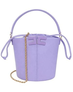 Elisabetta Franchi Bucket Bags - Purple