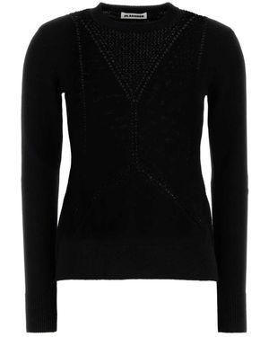 Jil Sander Round-Neck Knitwear - Nero