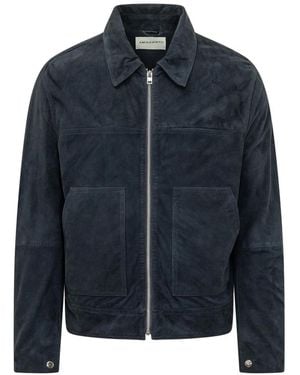 Amaranto Leather Jackets - Blu